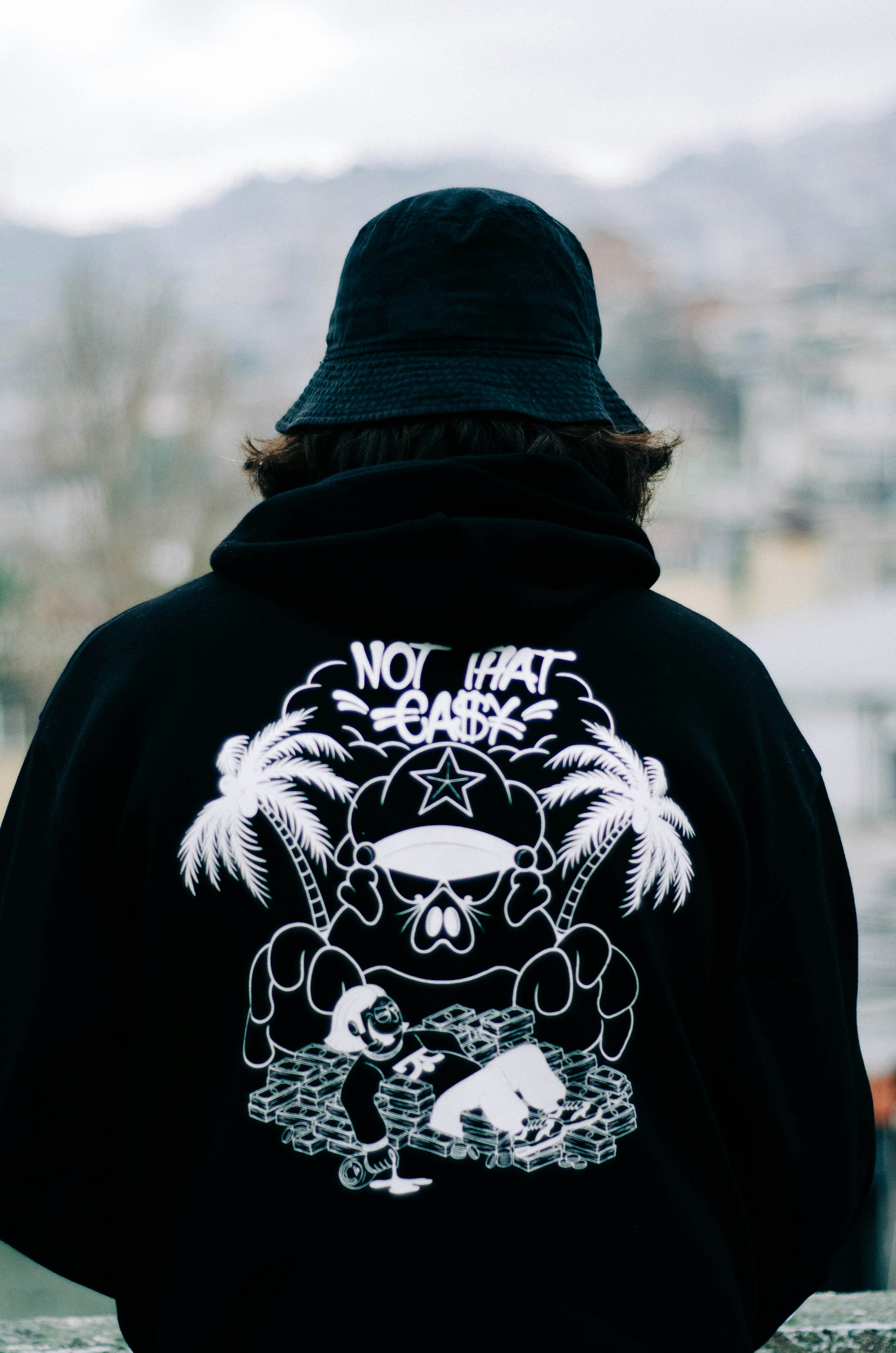 Custom printed hoodie with geometric design - ARK Screen Printing quality