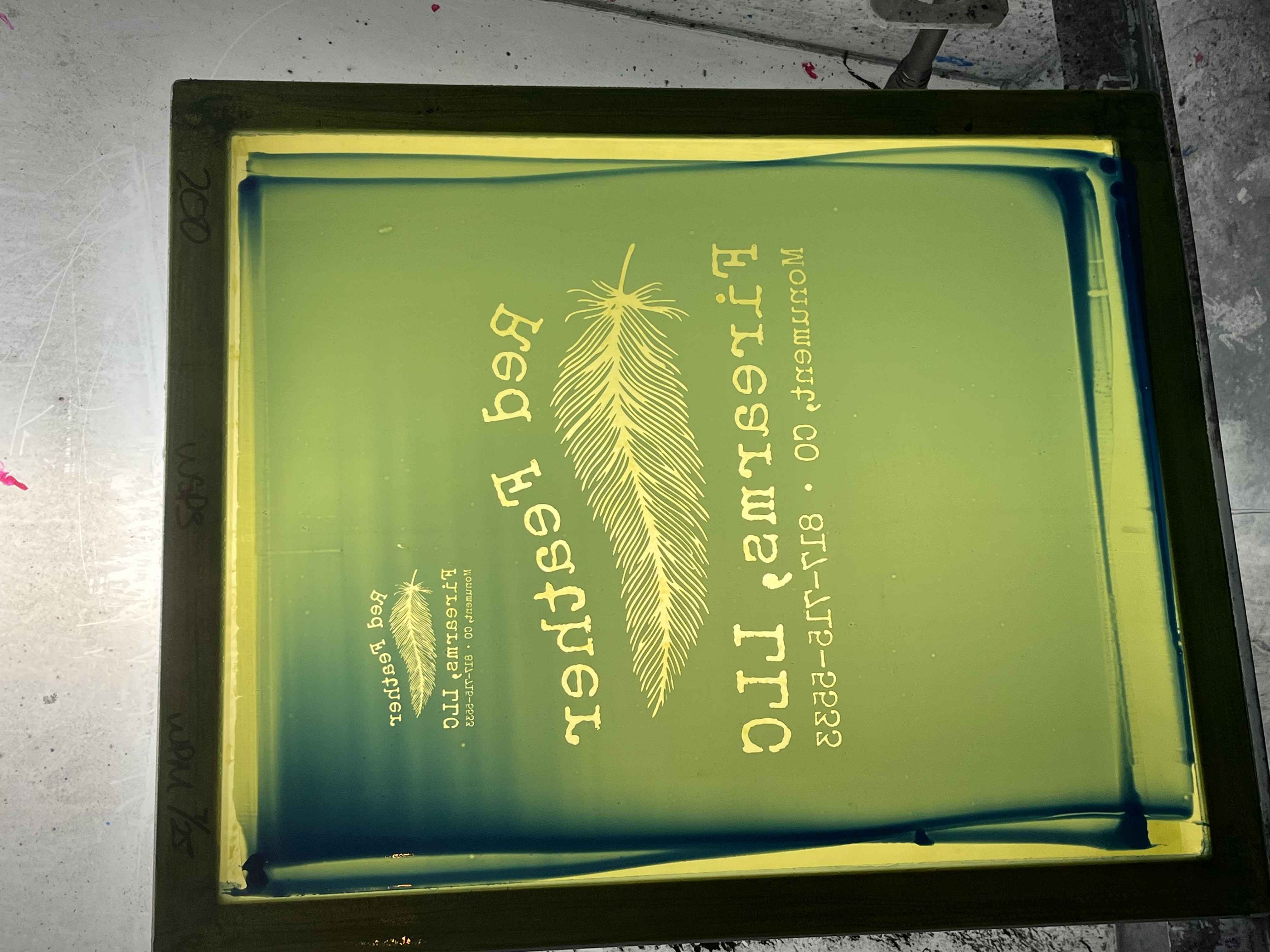 Custom screen printing craftsmanship